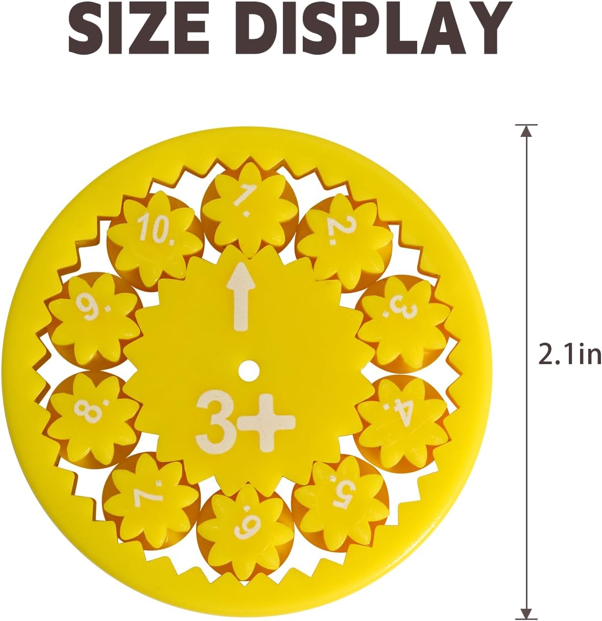 Math Fidget Spinners,Educational Math Fact Fidget Spinners - Learn Division & Multiplication - Perfect for Stimmers & Fidgeters (Add Or Subtract 9pcs)