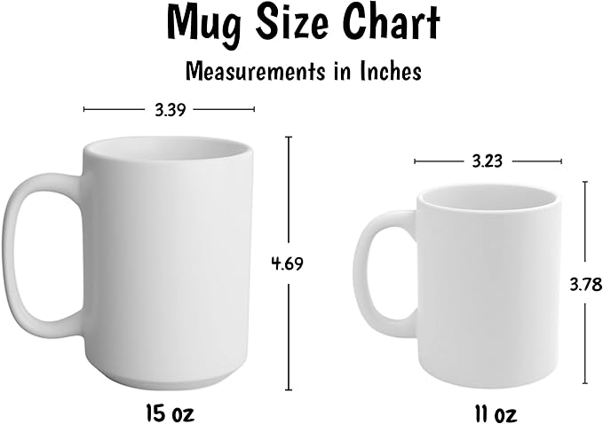 Personalized Mug for Kids - Christmas - Custom Name/Text, Ceramic Hot Chocolate/Cocoa/Coffee Cup for Boys/Girls, Holiday/Birthday Gift - 15 oz, Light Blue Handle