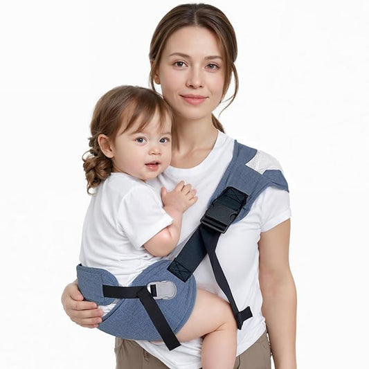 Baby Carrier Newborn to Toddler-Adjustable Baby Sling Carrier,Toddler Carrier for 25-60lbs,Comfortable Toddler Sling for Hands-Free Carrying (Blue)