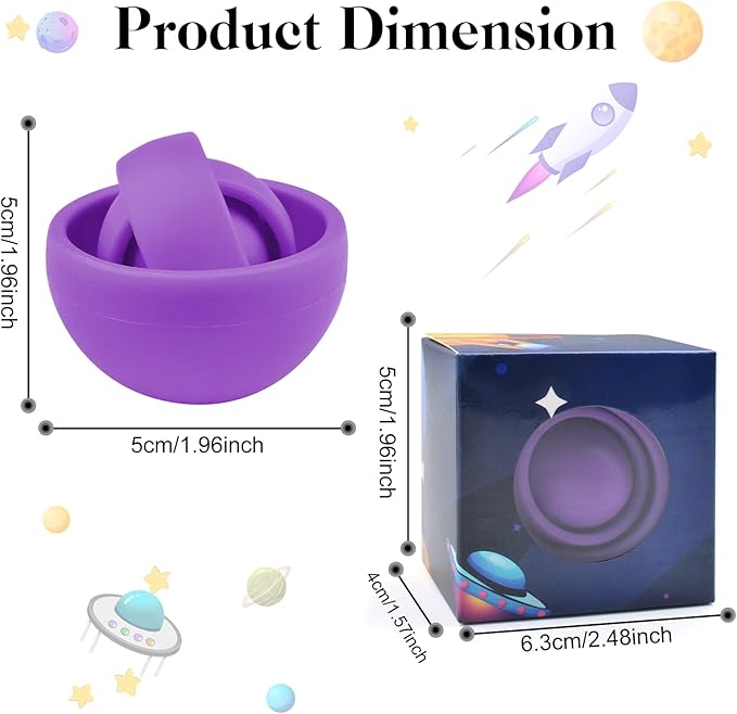 Fidget Toys Adults 2PC, Sensory Toys for Kids with Autism, Cool Gadgets for Man, Gifts for Boys Girls Teens, Quiet Office Desk Toy ADHD