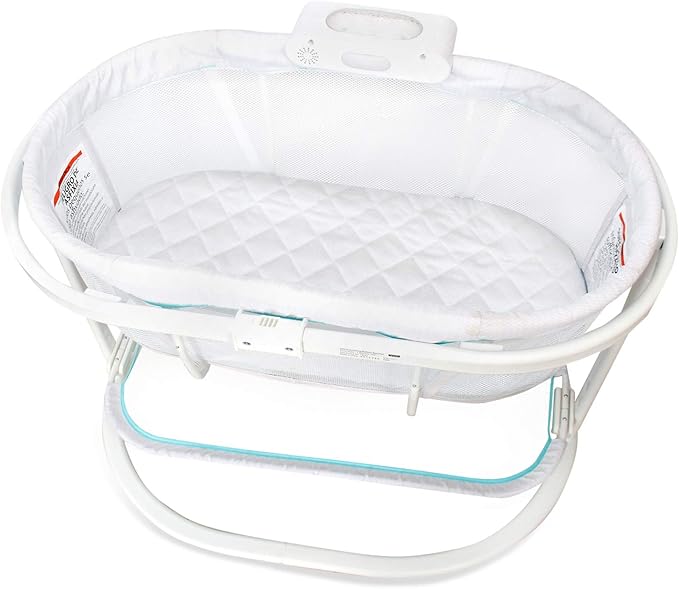 Waterproof Bassinet Mattress Pad Cover Fit for Fisher-Price Soothing Motions/Fisher-Price Luminate Bassinet, 2 Pack, Ultra Soft Surface, Breathable and Easy Care