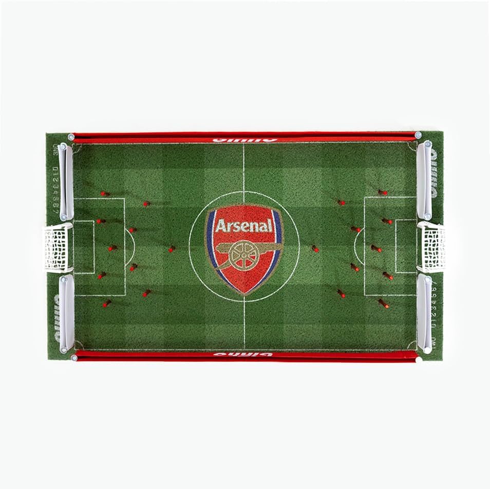 Binho Board Classic Board Game Arsenal Edition - 2-Player Fast-Paced Finger Flicker Pinball Family Board Games - Portable Tabletop Sports Game Set for Any Occasion