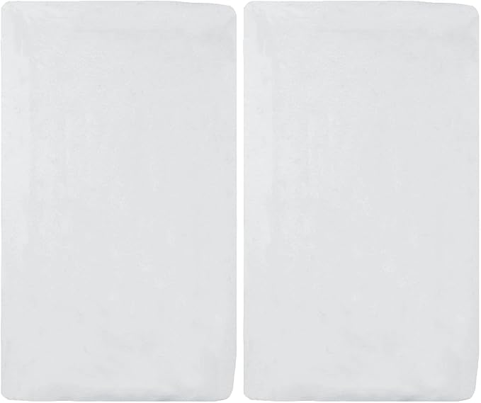 American Baby Company 100% Natural Cotton Fitted Cradle/Bassinet Sheet 36" x 18" - Soft, Breathable & Hypoallergenic Bed Sheet, White, Neutral for Boys & Girls (Pack of 2)