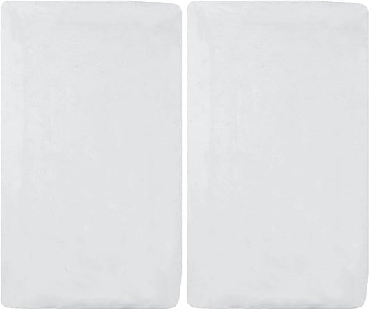 American Baby Company 100% Natural Cotton Fitted Cradle/Bassinet Sheet 36" x 18" - Soft, Breathable & Hypoallergenic Bed Sheet, White, Neutral for Boys & Girls (Pack of 2)