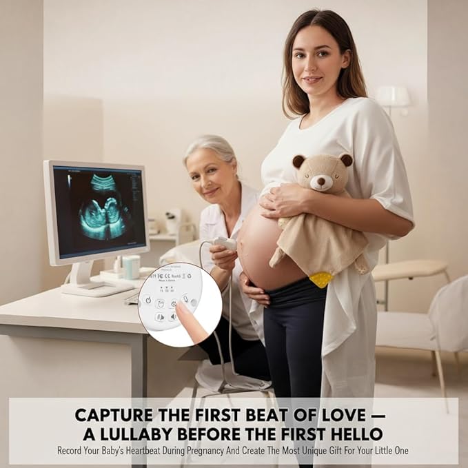 BEREST Rechargeable Baby Cry Sensor Sleep Soother Heartbeat Bear Lovey Blanket Comforter Toy, Help Newborns Go to Sleep Faster & Stay Asleep Longer, Great Nursery Decor Infants Shower Gifts