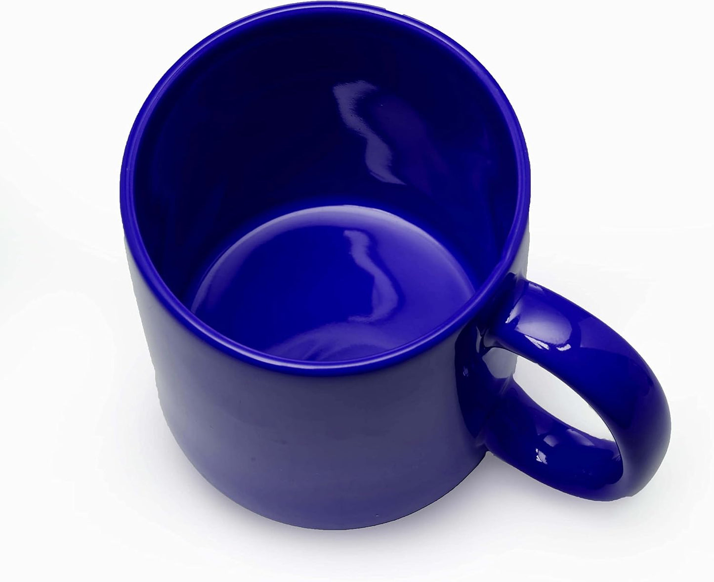 DISCOUNT PROMOS Ceramic Coffee Mugs 11 oz. Set of 10, Bulk Pack - Coffee cup set, Iced coffee cup, Gaming mug - Cobalt Blue