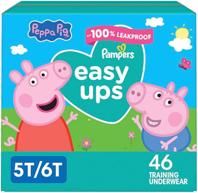 Pampers Training Pants - Easy Ups Girls & Boys - Size 5T-6T, 46 Count, My Little Pony Potty Underwear (Packaging May Vary)