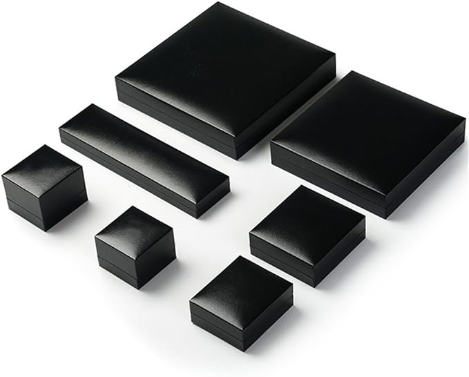 Oirlv Black Velvet Earring Gift Box- Wedding Anniversary or Engagement Earrings Jewelry Presentation Case