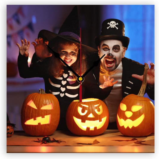 Generic Custom Clocks for Walls Personalized Clocks with Photo Text Logo Customized Round Clock for Birthday Wedding Present Creative, 10inch-25cm