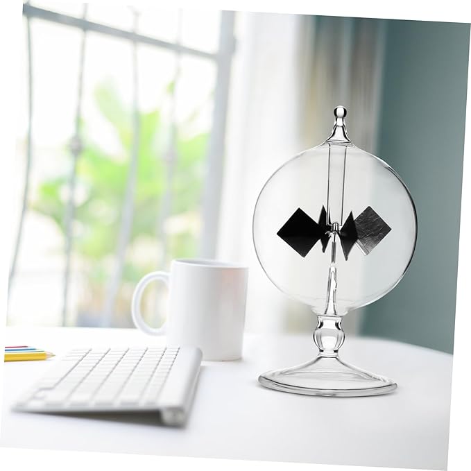 iplusmile Solar Power Radiometers, Sun Light Energy Vanes Windmill Rotating Glass Crookes Educational Teaching Study Tool for Office, Home, School