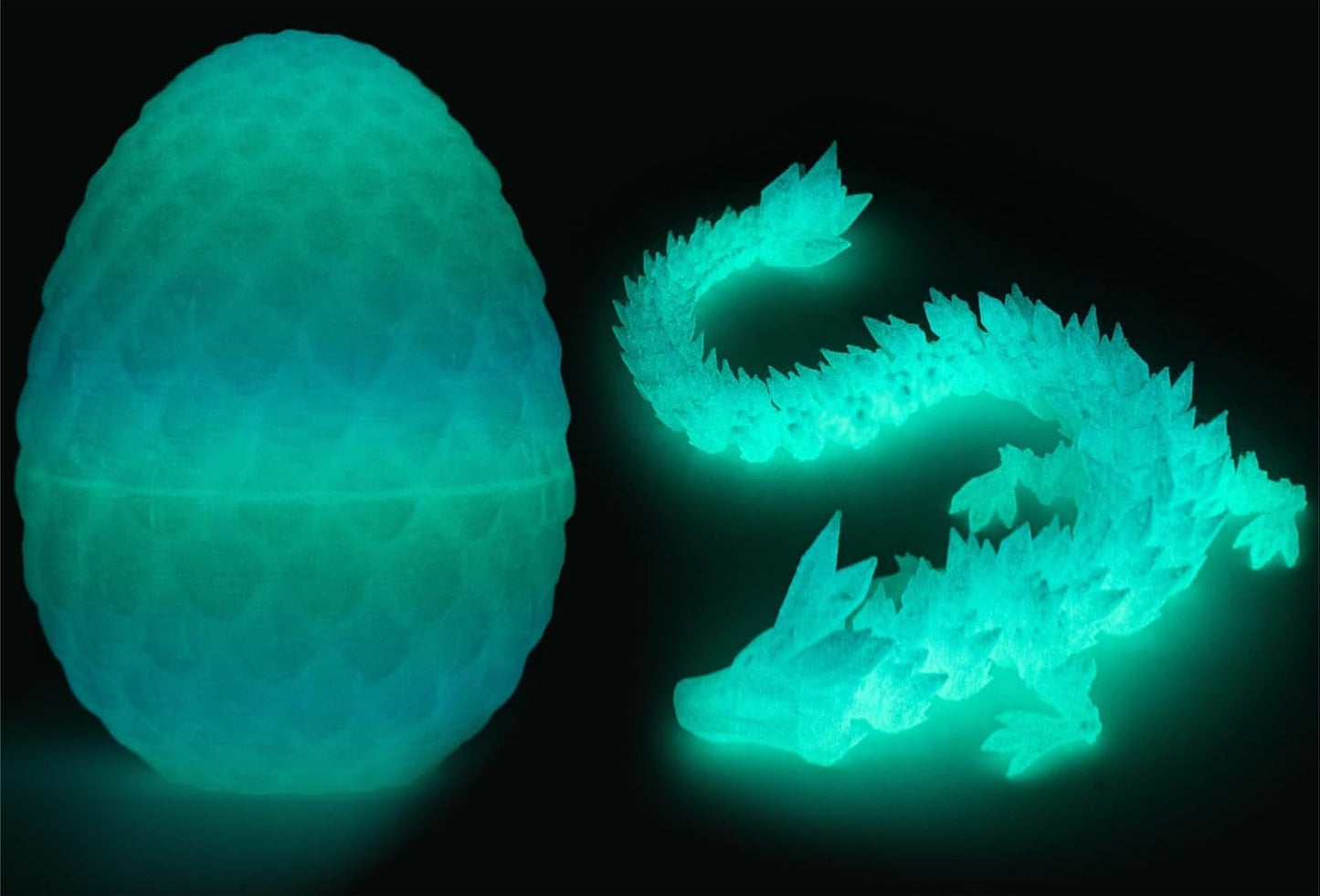 3D Printed Dragon Egg,Mystery Crystal Dragon Fidget Toys,Articulated Dragon,Home Desk Decor Easter Surprise Dinosaur Eggs,Adults Fidget Toys for Autism/ADHD