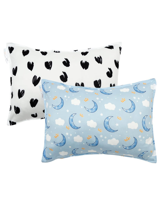 ALVABABY Toddler Pillowcases Stretchy Soft Kids Pillow Cover 2 Pack Fit 13"x 18" or 12"x16" Envelope for Girl Boy Sleepy Travel 2TPE24A