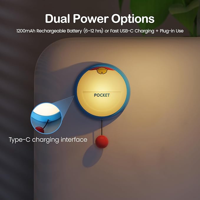 Night Light for Kids, 3-Level Dimmable Silicone Lamp, Rechargeable Touch LED Light for Toddlers, Baby, Breastfeeding, Bedside and Nursery Decor, Gifts for Kids Girls