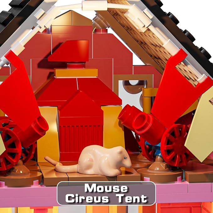 1349PCS Pink Palace House Building Set, Halloween Haunted House Blocks Toy, with Lights Christmas for Teens Girls 12+ ，Halloween House Kit for Kids Adults