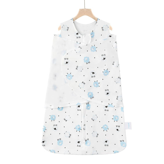Swaddle-Blanket Baby Girl & Boy Swaddles Newborn Infant Transition 100% Cotton Wrap Blankets, 3-Way Adjustable Wearable Blanket, TOG 1.0 (Lamb, 3-6 Month)