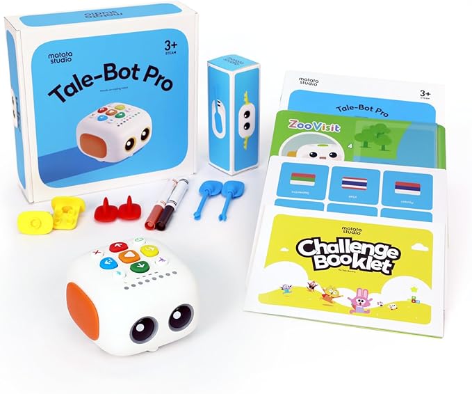 Upgraded Talebot Pro Coding Robot for Kids Aged 3-5, Education & Learning Toys for Toddlers to Learn Early Programming, Screen-Free STEM Robotics for Classroom Pre-k Kids Homeschool