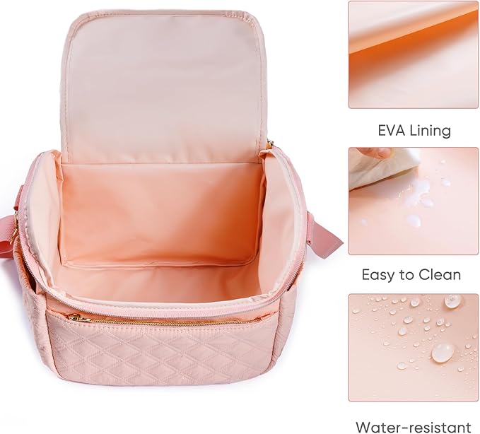 SFYBYHEART Breastmilk Cooler Travel Bag with Ice Pack for 6 Baby Bottles Up to 9 Ounce - Insulated Bottle bag for Daycare - Breastmilk Storage Bag - Baby Bottle Cooler Bag - Bottle Holder