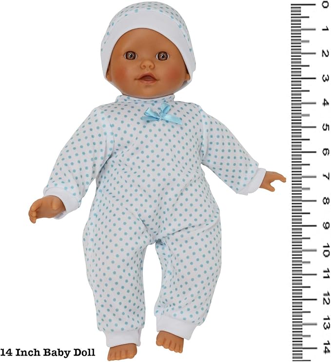 14 inch Soft Body Hispanic Baby Doll