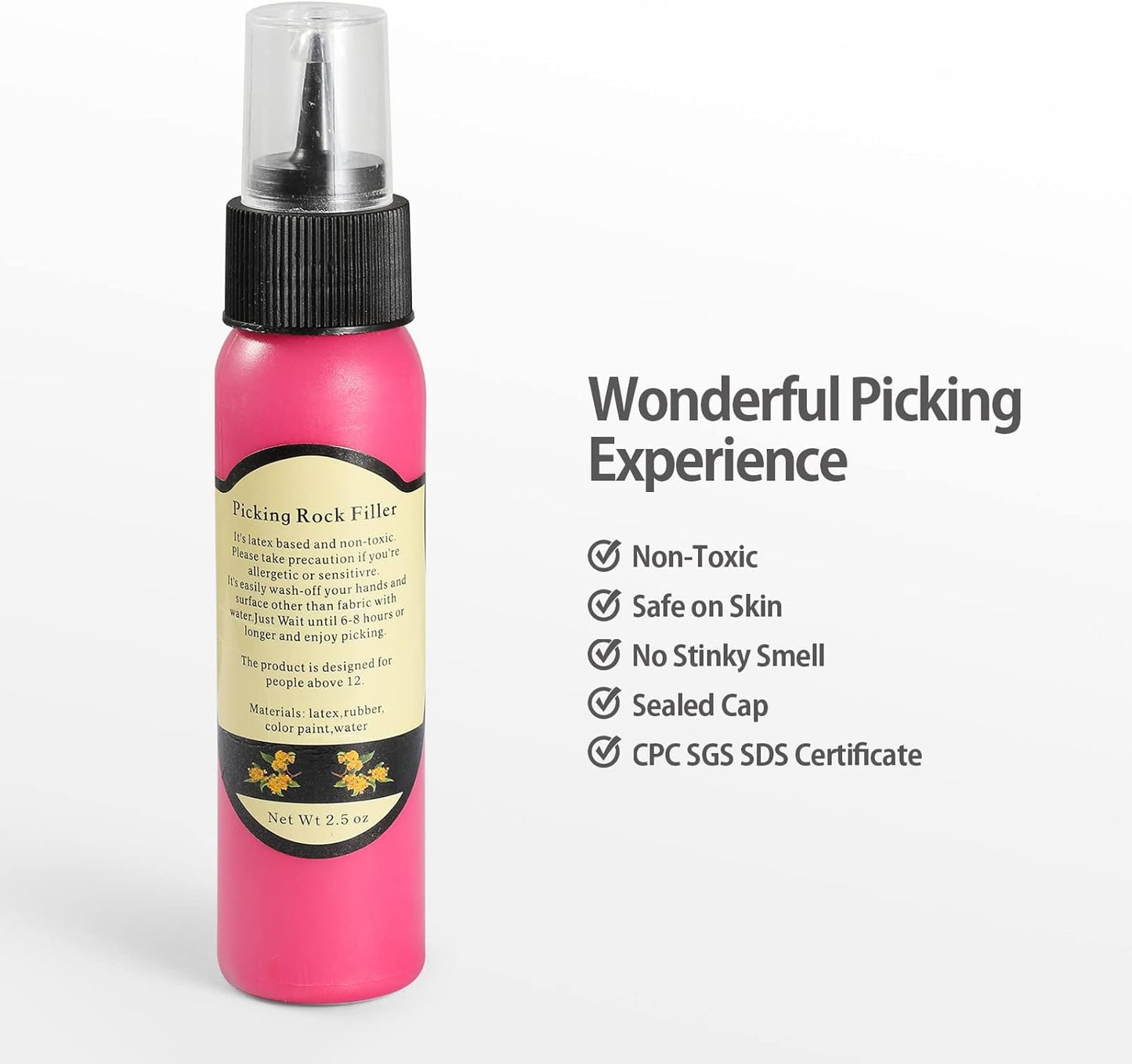 Fidget Picking Stone Kit for Anxiety Relief ADHD OCD Dermatillomania, Fidget Toys,Adult Fidget Toy for Anxiety Relief Therapy,Pick Peel Calming Stone,Fidget Toy Great Gift for Adults