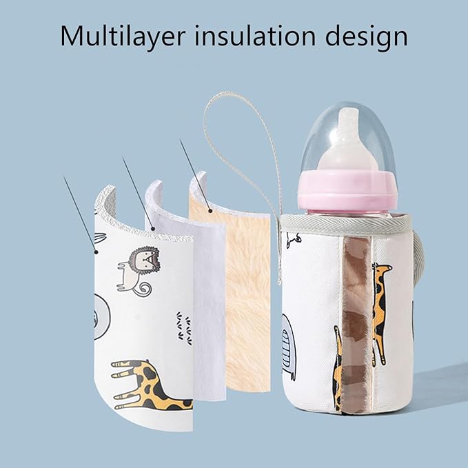 Baby Bottle Insulator Sleeve Baby Feeding Bottle Warm Covers Warm Keeping Covers Washable Milk Bottle Protector