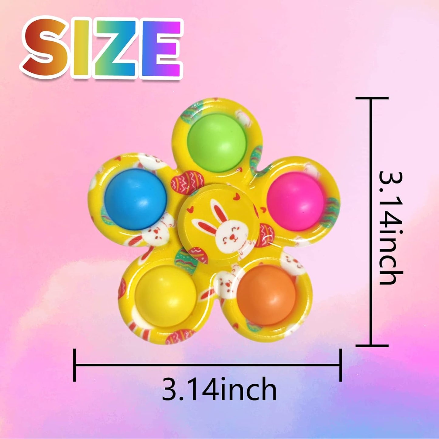 16 Pack Pop Fidget Spinner Toys Party Favors Goodie Bags Stuffers for Kids Adults,Sensory Toys for Its ADHD Autism Stress Relief,Birthday Gifts,Carnival Treasure Box Toy Classroom Prizes Supplies
