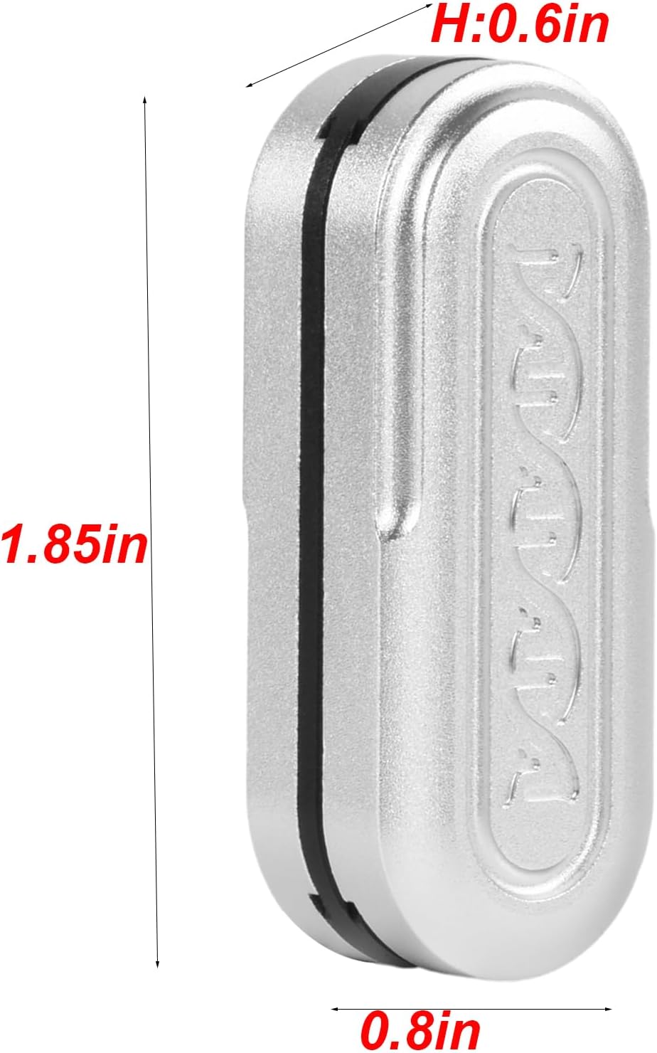 Magnetic Fidget Toys Adults Metal Fidget Slider EDC Adult Fidget Toys for Adults Stress Relief ADHD Desk Toys for Office for Adults(DNA Magnet Fidget Slider Silver)