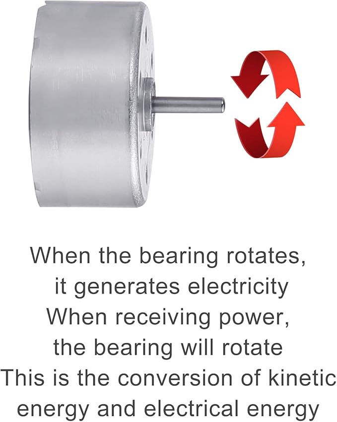 Sntieecr 6 Set Mini Generator Motors 3V-12V DC Motor, Wind Turbine Generator with Mini Fan Leaf and Plastic Motor Holder for DIY Educational Physics Experiment