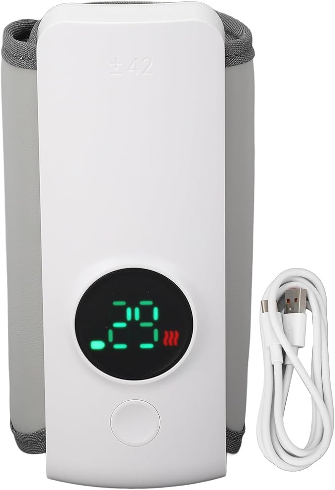 Portable Bottle Warmer on the Go, Electrical Bottle Warmer, Portable Bottle Warmer Baby, Mobile Bottle Warmer Baby 6000mAh, 48h Insulation, Portable Baby Bottle Warm Travel