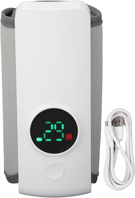 Portable Bottle Warmer on the Go, Electrical Bottle Warmer, Portable Bottle Warmer Baby, Mobile Bottle Warmer Baby 6000mAh, 48h Insulation, Portable Baby Bottle Warm Travel