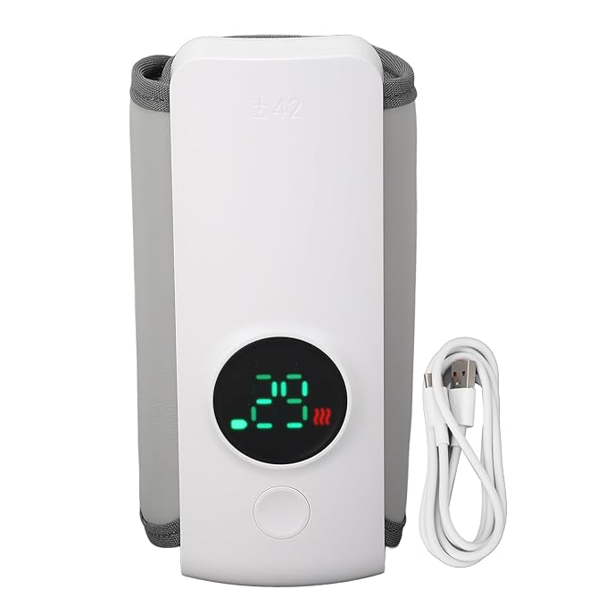 Portable Bottle Warmer, Fast Heating Wireless Milk Warmer Sleeve with Accurate Constant Temperature Control, Comfortable for Travel