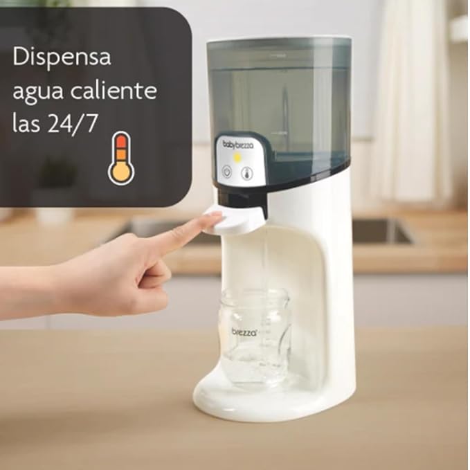 Baby Brezza Instant Baby Bottle Warmer - Fast Water Warmer Instantly Dispenses 24/7 in 3 Temperatures, White (Pack of 2)