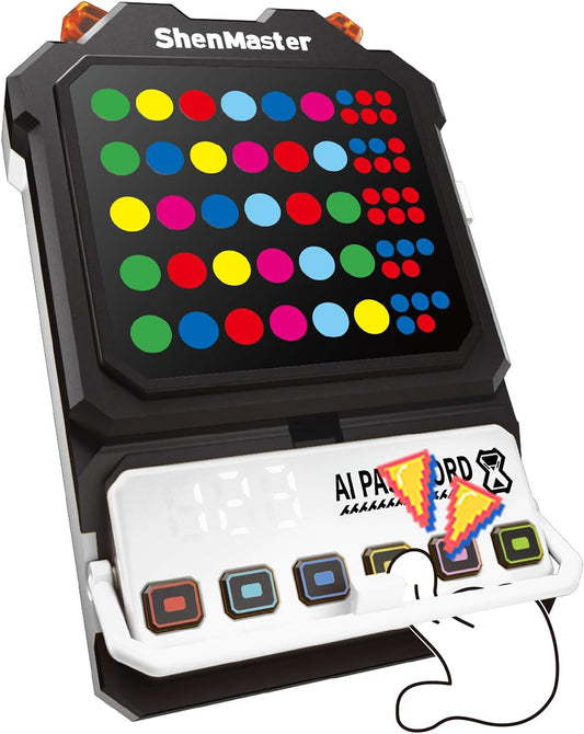 Crack The Code-Handheld Mastermind Game,Super Decoder with Fun Clamp, 1-8 Players Code Breaking Puzzle Game for Kids and Adults，Birthday Gift for Boys and Girls,Travel Games for Road Trip