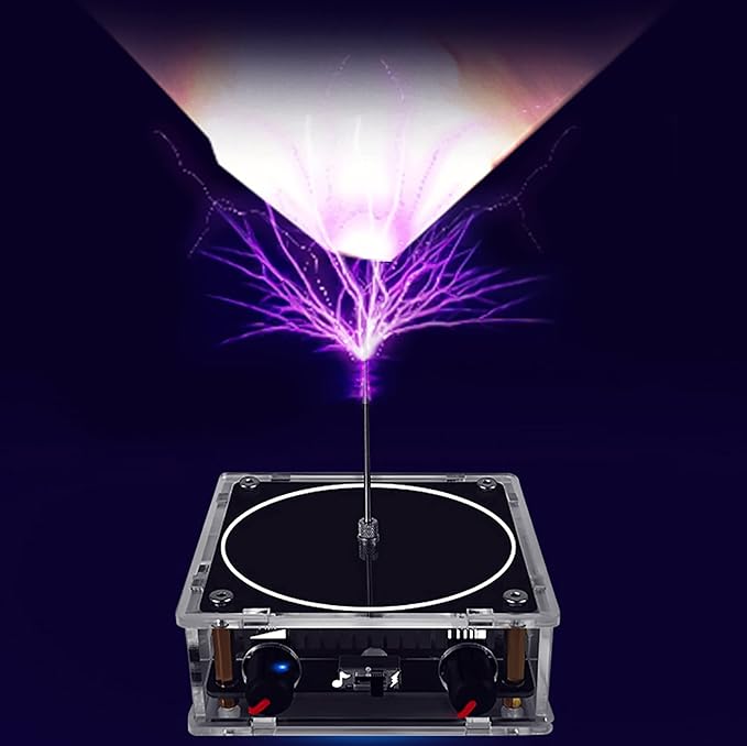 Music Tesla Coil Touchable Artificial Lightning Arc Plasma Loudspeaker Desktop Toy Electric Power Transmission Science Teaching Experiment Model
