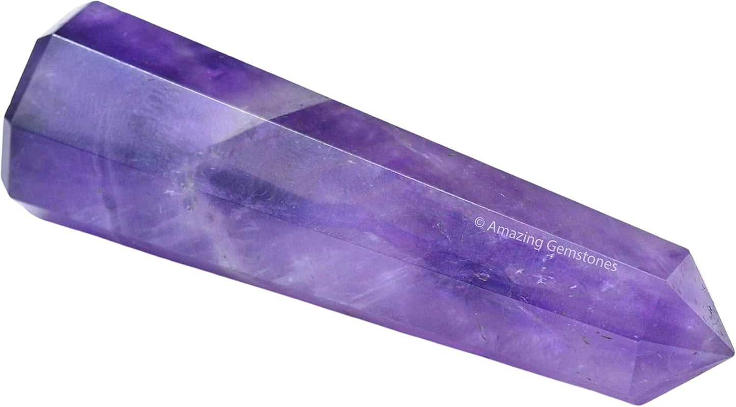 Amazing Gemstone Amethyst Crystal Towers ~ Natural Healing Crystal Point Obelisk for Reiki Healing and Crystal Grid (2" to 3" Inch)