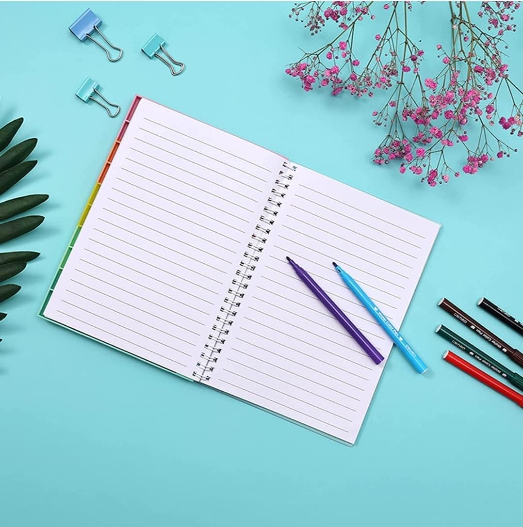 Fidget Notebook, Pop It Fidget Toy, Push Pop Spiral Notebook, Silicone Bubbles Sensory Toy Stress Reliever, Anxiety Relief Pop Journal, School/ Office Notebook (Color Mix)