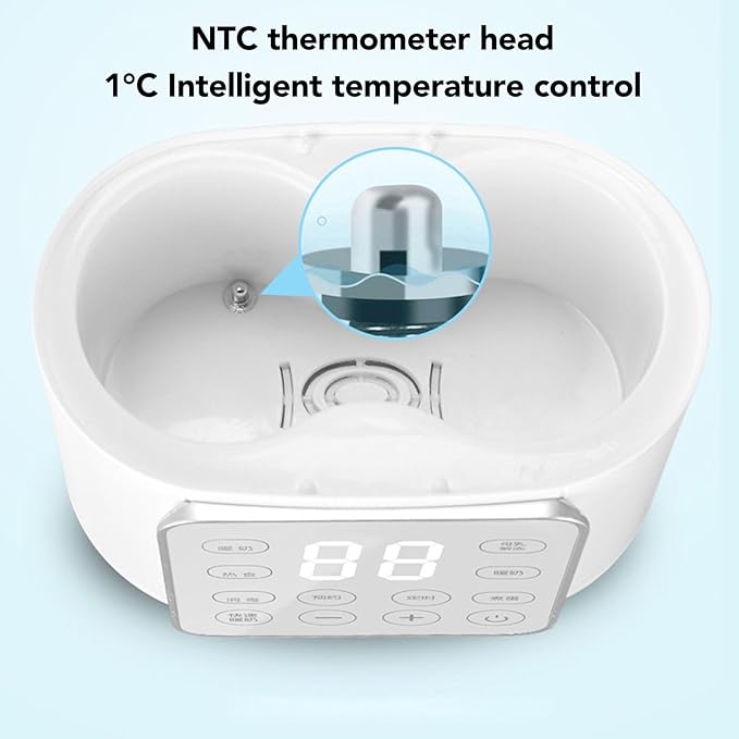 Double Bottle Warmer, 2 in 1 Automatic Double Bottle Warmer for Toddlers in Daily Life (US Plug 110V)