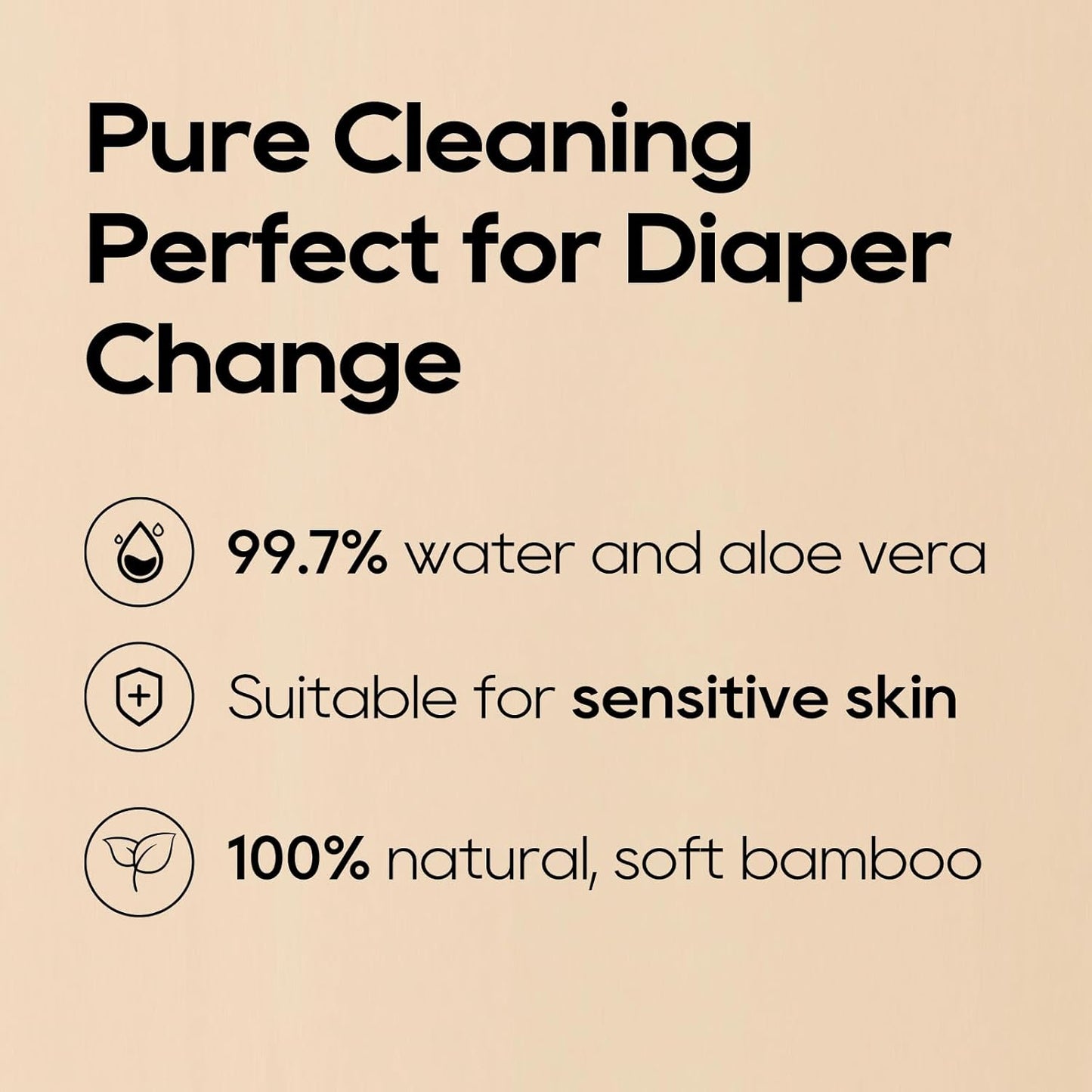 ECO BOOM Bamboo Viscose Wipes - Biodegradable, Fragrance-Free, Gentle Cleaning