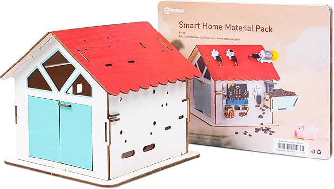 ELECFREAKS Smart Home Material Pack for Elecfreaks Sensors/Breakout Board/Servo (Not Include Sensors and microbit)