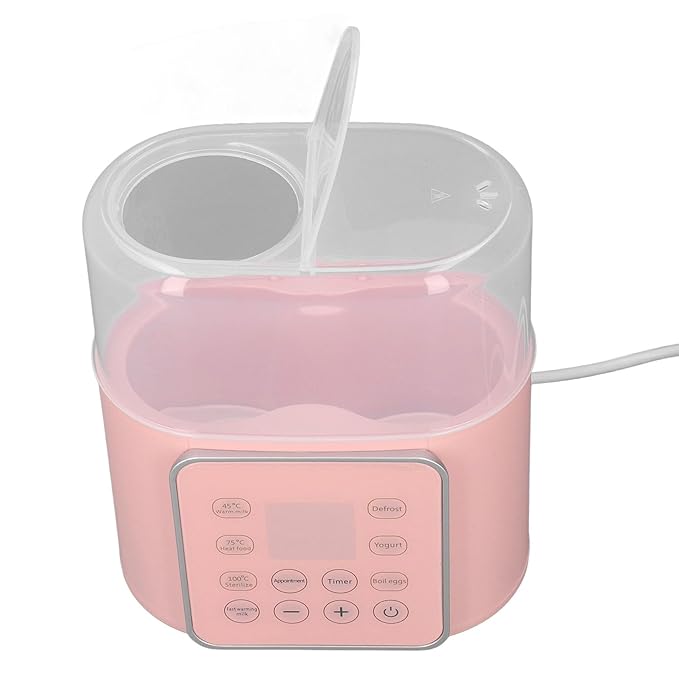 Double Bottle Warmer, 2 in 1 Automatic Double Bottle Warmer for Toddlers in Daily Life (US Plug 110V)