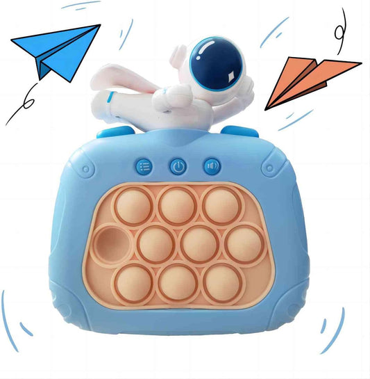 Pop Fidget Toys Handheld Game for Teens, Push Bubble Light up Puzzle Game Machine & Best Gifts for Kids, Quick Push Games Educational Sensory Toys, Stress Relief Party Favors Toy Age 3-12… (Spaceman)