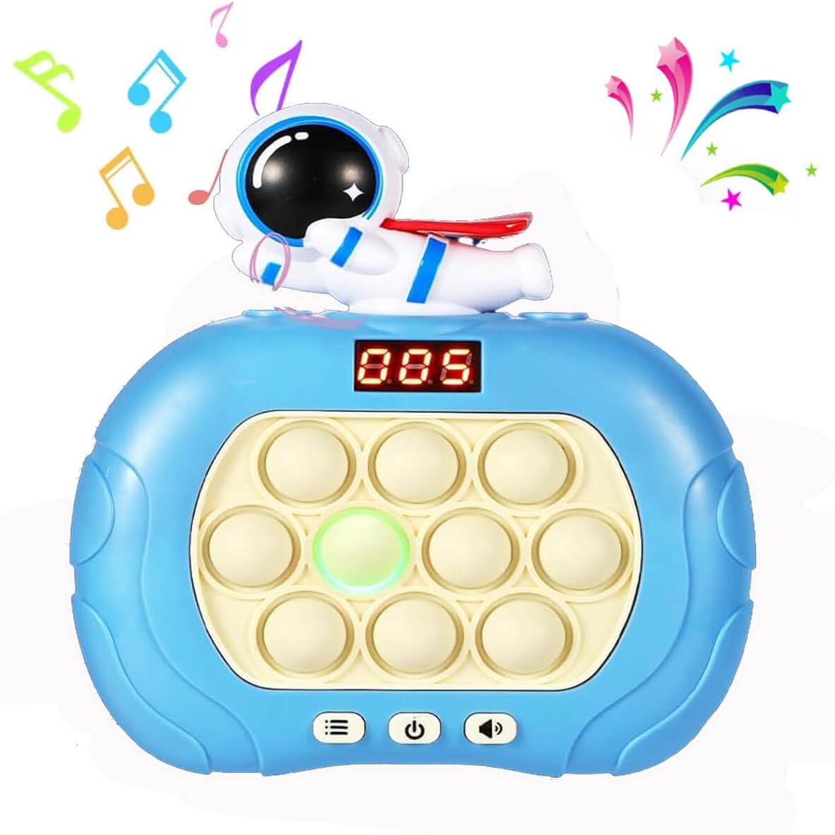 Quick Push Game Console,Pop Fidget Toys ,A Toy Game Machine That Exercises Reaction Ability and Improves Concentration | Gift Idea for Kids & Teens Boys & Girls (Astronaut)