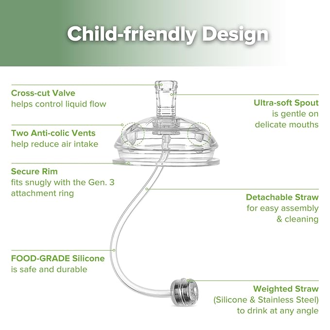 haakaa Weighted Straw Sippy Cup for 6+ Month Old, Silicone Weighted Straw Cup Milk Sippy Cup Baby Water Bottle with Straw Brush (Grey, 8oz./250ml)