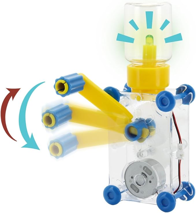 Tenergy ODEV Dynamo Lantern Educational STEM Building Toy, Hand Cranked Power Generator, Light Bulb Science Experiments Kits for Kids Age 14+