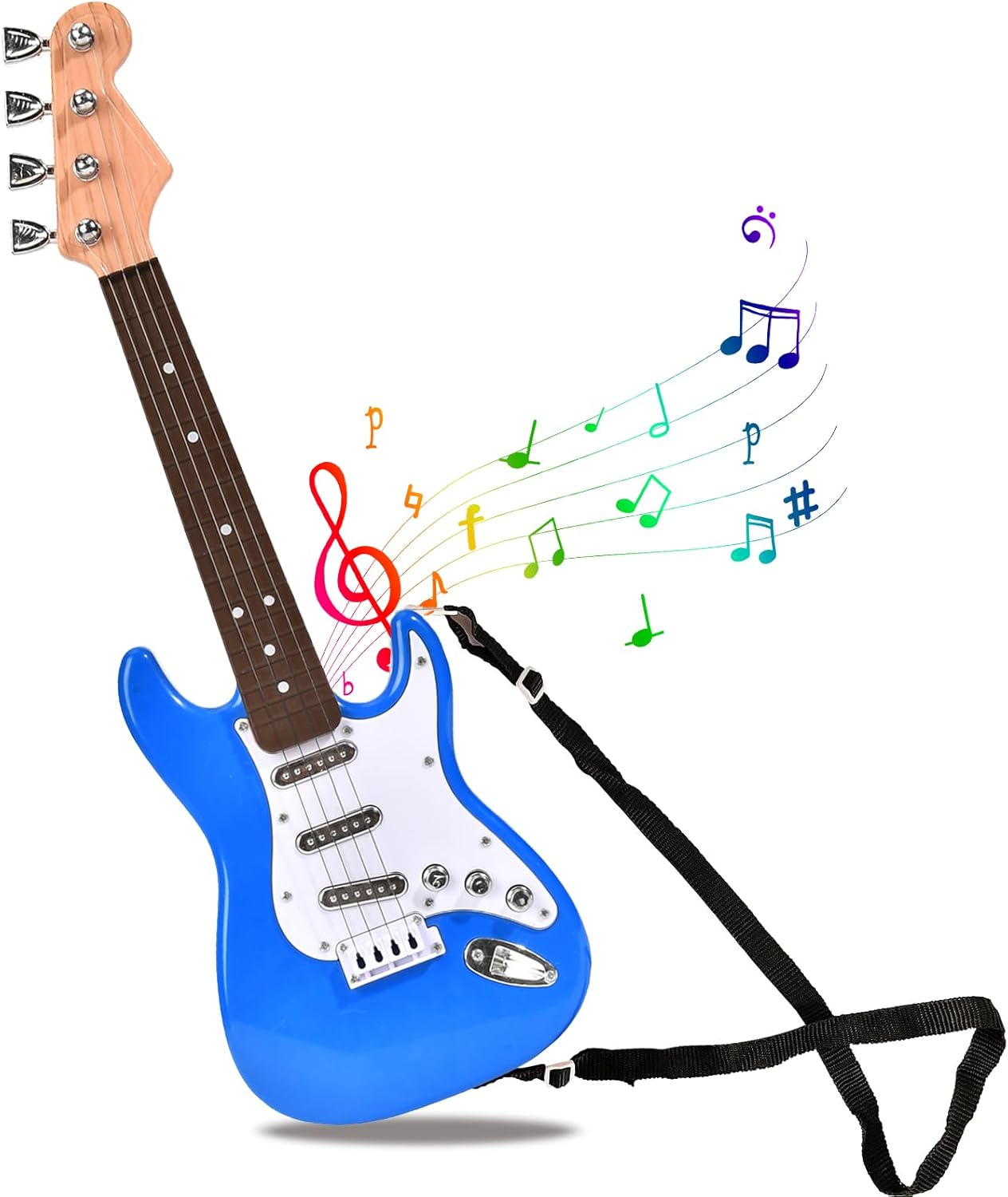 16inch Mini Guitar Toy for Kids and Beginners, Electric Guitar with Strap for Toddlers and Boys and Girls Instrument Toys