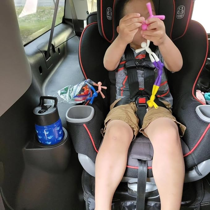 MAGMEN Enhanced Grip Magnetic Fidget Figures for Kids 3-8 & Toddlers | 40-Piece Mixed Colors Multipurpose Magnets Set for Travel, Road Trip, Office & Stocking Stuffer Gifts.