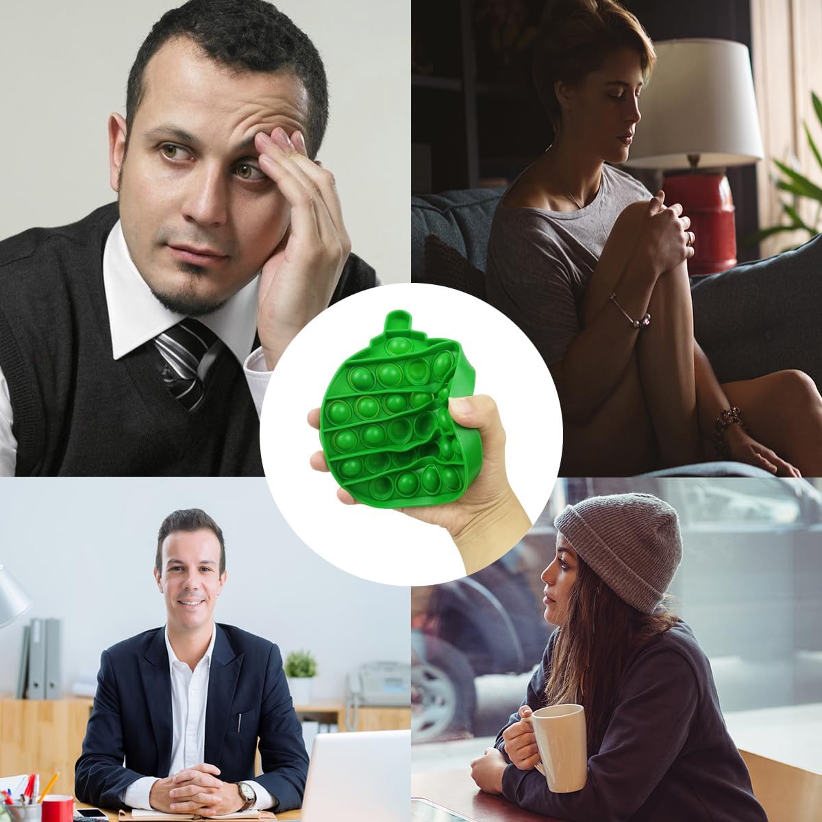 4 Pack Halloween Pop Fidget Toys Sensory Toys for Kids Girls Boys Halloween Party Favors Halloween Treat Bags Gifts Stress Relief