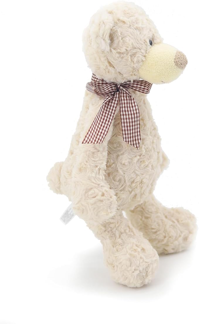 13" White Teddy Bear with Scarf Stuffed Animals for Boys and Girls,Soft and Adorable Stuffed Bear Plush Toys for Newborn Babies and Kids,Great Gifts on Birthday,Christmas,Machine Washable