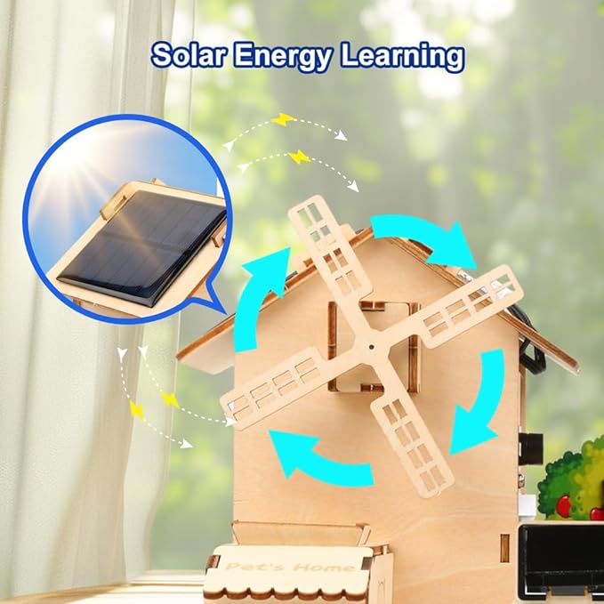 ACEBOTT ESP32 IOT Smart Farm Kit Compatible with Arduino/Scratch, STEM Kit Coding Kit with APP Control, Stem Toys Wooden House Building kit, STEM Educational kit for Kids 12+