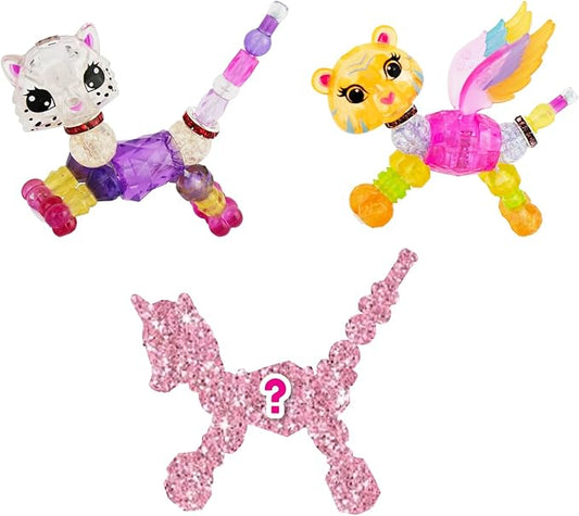 Twisty Petz 3-Pack Dot Leopard & Sorbet Flying Tiger. Includes 3 Collectible Petz: 2 You See,1 Surprise! Adorable collectible petz transform into friendship bracelets, necklace & accessories. Girls 6+