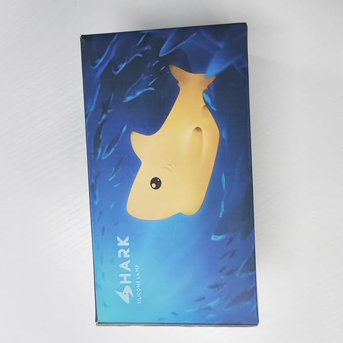 Tremdwoto Night Light for Kids, 7 Colors Shark Night Light Rechargeable Squishy Silicone LED Nightlight Lamp as Birthday Christmas Gifts for Baby Boys Children Toddlers Tween Girls Nursery